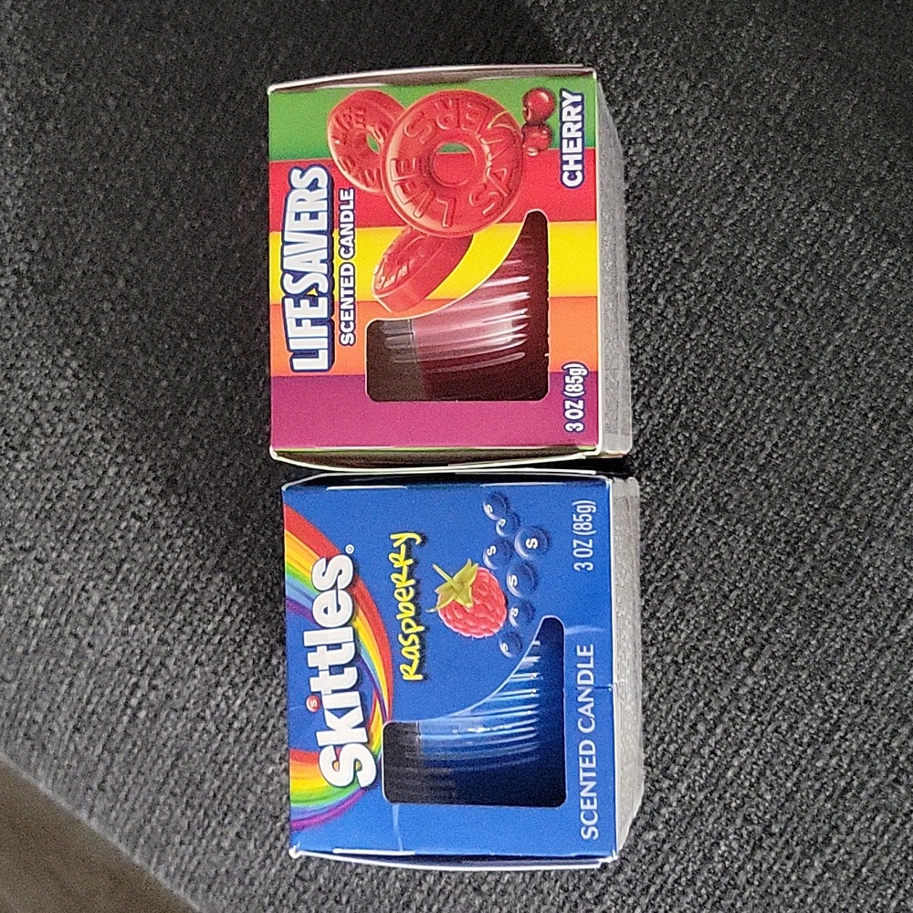 Skittles and Life Saver Scented Candle